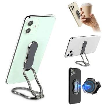 Collapsible Magnet Phone Grip and Mount-Flexible Soft Middle Allows for a Comfortable fit-mounts to Any Metal Surface Cell Phone Grips by Coolgrips- Marble Slab Stand 